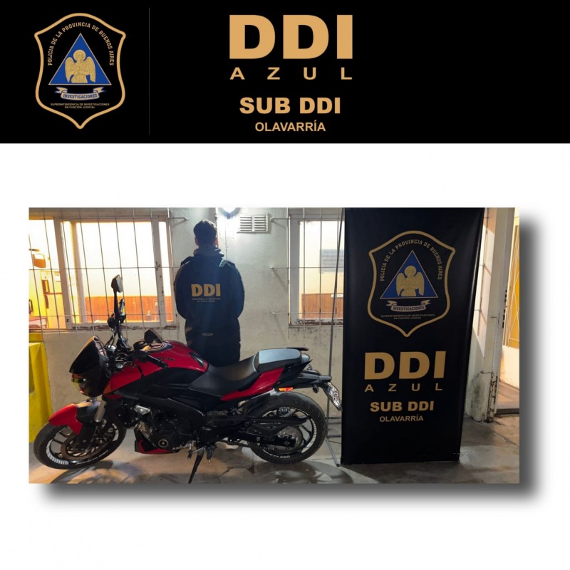 Recuperaron una moto robada en Mar del Plata